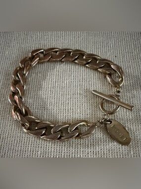 Monet Gold-Tone Curb Chain Toggle Bracelet